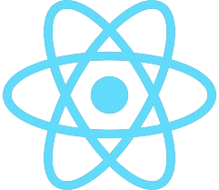 React logo, blue of color